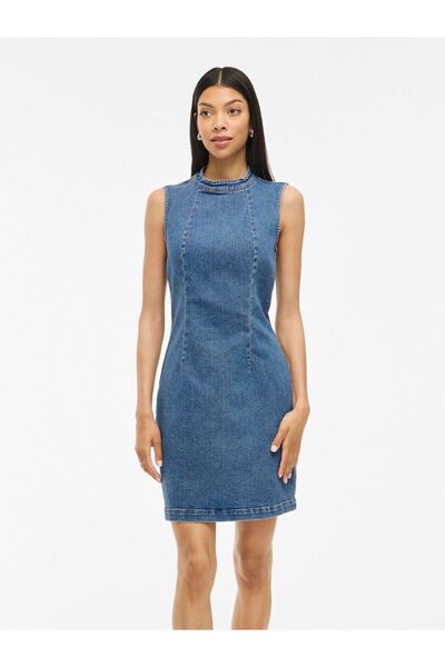 VILA Jeanskleid VINONA Kurzes