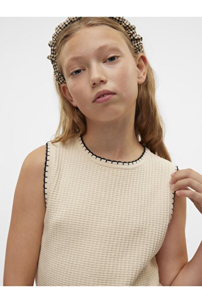 Vero Moda Girl Weste VMARUBA Gestricktes Oberteil