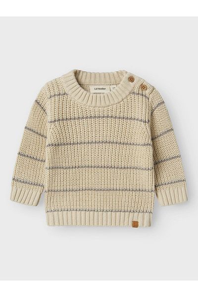 Lil' Atelier Baby Strickpullover Streifen