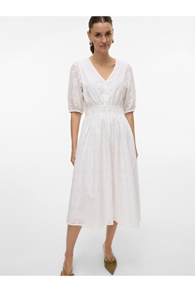 Vero Moda Kleid VMYUSRA Langes Kleid