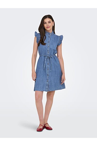 ONLY Jeanskleid ONLSHANIA Kurzes Kleid