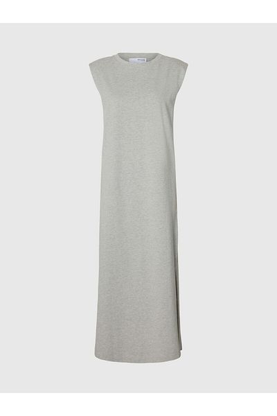 Selected Femme Maxikleid Ärmelloses Baumwoll