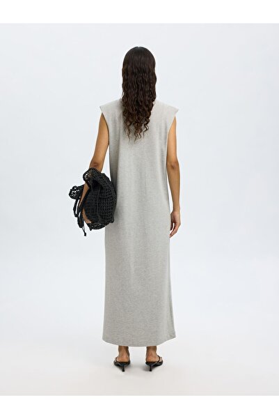 Selected Femme Maxikleid Ärmelloses Baumwoll