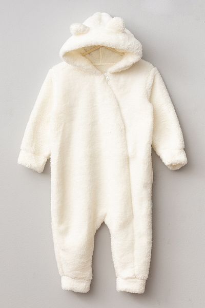 Bebitof Wellsoft Jumpsuit with Cute Ear Detail and Hood