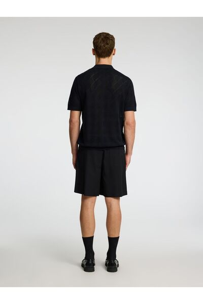 SELECTED Polohemd aus Strick Kurzarm