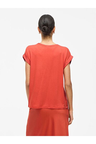 VILA Oberteil mit kurzen Ärmeln VIELLETTE