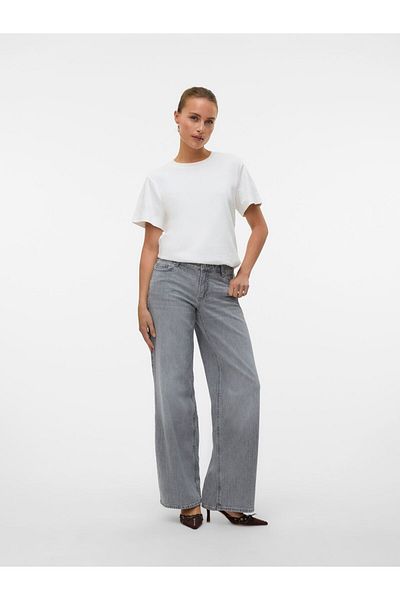 Vero Moda Weit geschnitten VMFAYE Niedrige Taille Weiter Beinschnitt Jeans