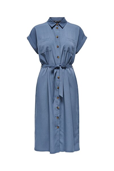 ONLY Hemdblusenkleid ONLHANNOVER Langes Kleid