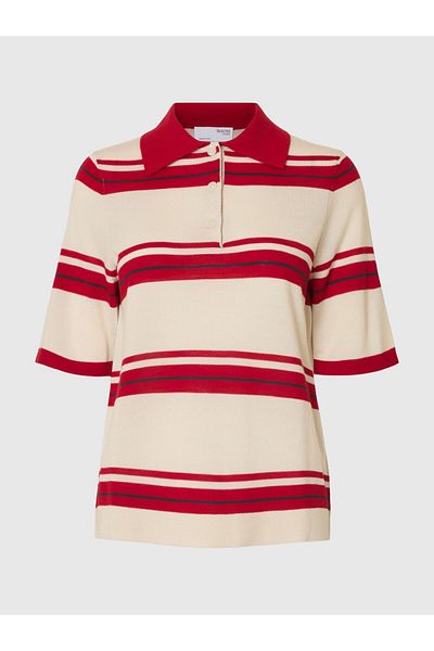 SELECTED Polohemd aus Strick 100% Merinowoll