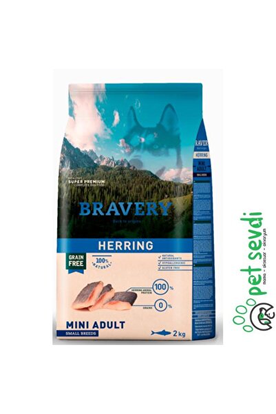 Bravery Adult Mini Irk Ringa Balıklı Köpek Maması 7 Kg