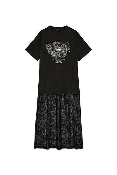 Vero Moda Kleid VMFREYA Langes Kleid