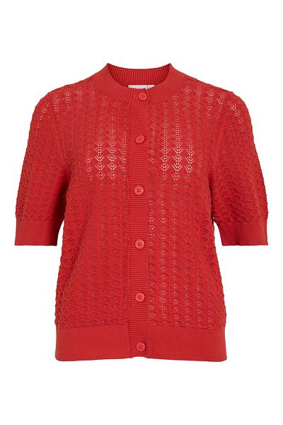 VILA Strickjacke VIVUA Kurzarm