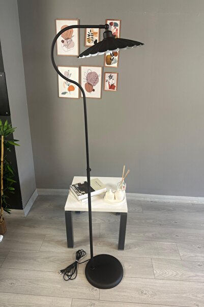 Bamyum Siyah Lambader Modern Dekoratif Metal Oturma Odası Çalışma Odası