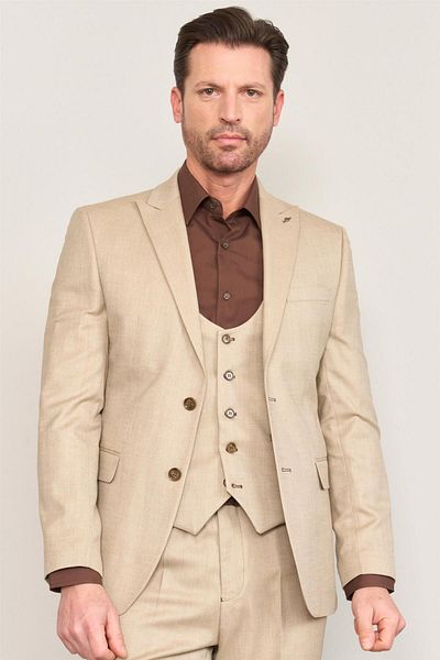 ATLIHAN Kagi Mink Men's Cotton Polyester Parma Vest Suit