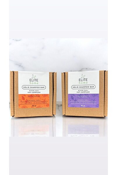 The Elite Home Bitkisel Katı Şampuan (95 GR*2 ADET) Portakal-lavanta