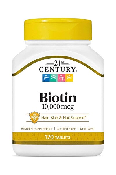 21st Century Biotin 10000 Mcg Vitamin Supplement - 120 Tablets