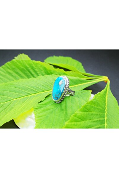 BlackCraft خاتم الفضة الفيروزية