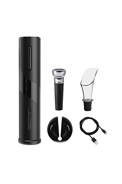 OEM Electric Corkscrew, Blusmart, Rechargeable, Stainless Steel/ABS, Foil Cutting Accessory, Aerator, Stopper, Usb