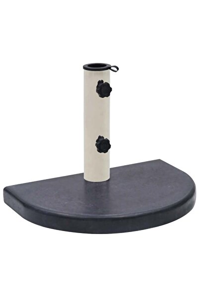 vidaxl قاعدة مظلة سوداء 40x28x4 سم جرانيت