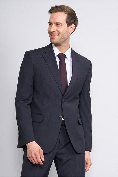 Mentality Çetinkaya 9133 Men's Mono Collar 6 Drop Suit Navy Blue
