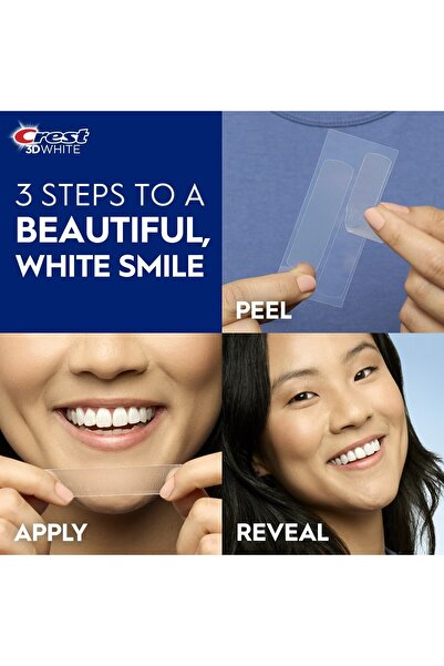 CREST Set of 11x Teeth Strips, Crest, 3D White, Rapid Smile, 10% Concentration, 14 days treatment, 45 min