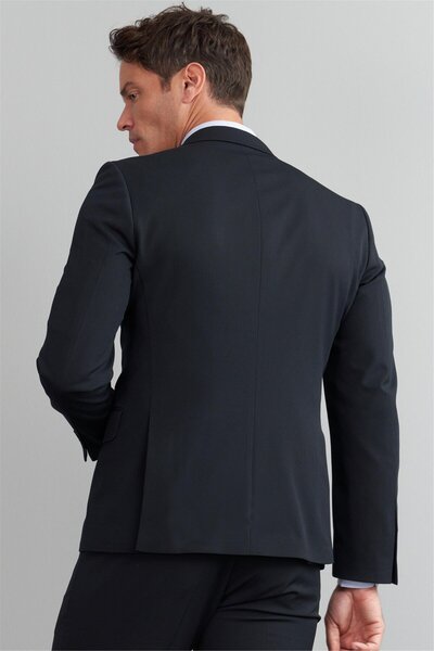 Mentality Çetinkaya Mentality 38 Yunter Loco Slim Fit Yelek Takım Elbise Lacivert