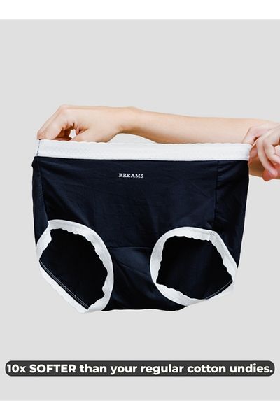 Intimate Queen Corn Bae Lacy Boyshorts – CloudSoft Luxury, Made from Corn Fiber | Soothes Skin, No Roll-Ups