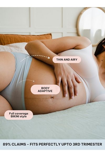 Intimate Queen Lemon Bae Maternity Briefs – Ultra Soft, Seamless Comfort for Pregnancy & Sensitive Skin (Pack Of 3)