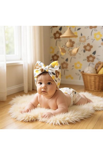 SeaBubbles Floral Baby Girl Bonnet