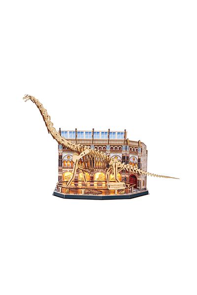 Cubic Fun CubicFun 3D Puzzle with LED Brachiosaurus 216-Pieces | No-Glue or Scissors Needed! | Dinosaur | STEM