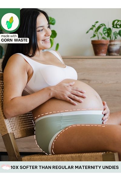Intimate Queen Corn Bae Maternity Lacy Boy Shorts – Ultra-Soft, No Roll-Ups & Gusset Support, Full Coverage Comfort