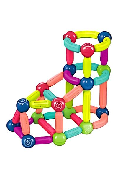rexa Bluebell 25 Pcs Colorful Magnetic Sticks and Balls Sets Learning Creative Educational Stacking Toys
