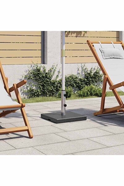 vidaxl قاعدة مظلة جرانيت مربعة 20 كجم سوداء