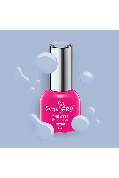 SensoPRO Milano Oja semipermanentă cu gel strălucitor într-un singur pas 8ml, Cool Party #67