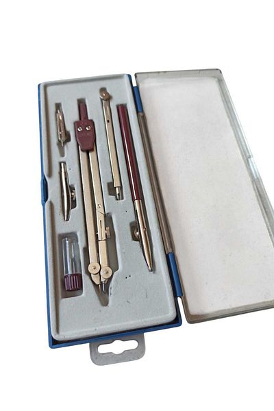 Rubenis Vintage Rubenis Metal Compass Set 6 Pieces