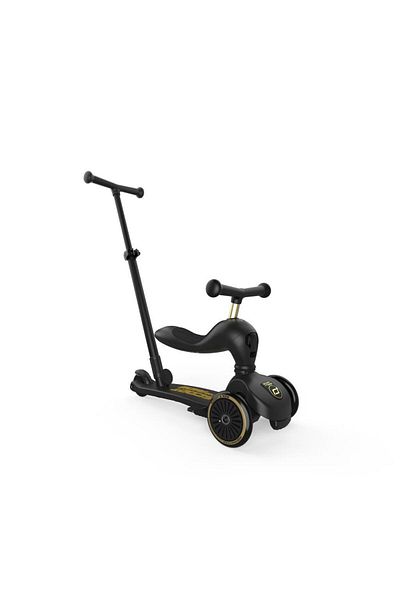 SCOOT AND RIDE Push and Go Parent Controlled Children's Scooter Black&Gold Limited Edition 240527-00089
