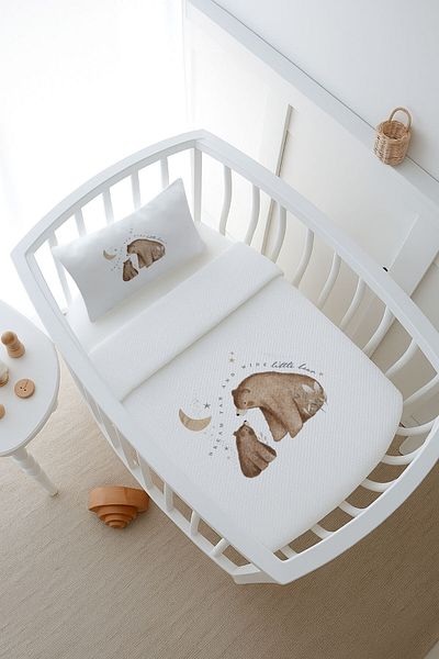 Tuğba Kuğu Pike Set - Royal Series - Baby Bear - 60 X 100 cm