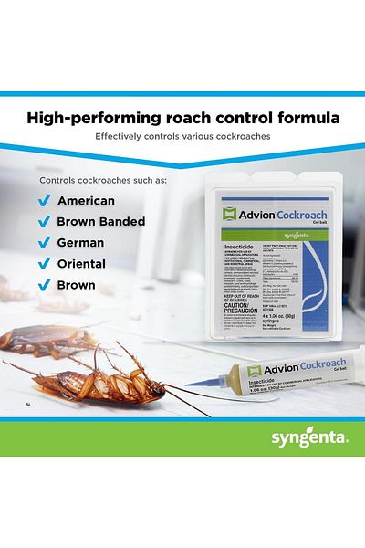 ADVİON Advion Cockroach Gel Bait – Professional Roach Control Solution for Home and Commercial Use