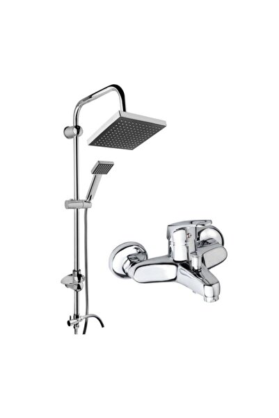 BDL ARMATÜR BANYO MUSLUĞU ÇEŞMESİ BATARYASI VE KROM ROBOT DUŞ SİSTEMİ SET TAKIM