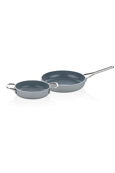 Amboss Sera Nova 2 Piece Ceramic Pan Set – Gray