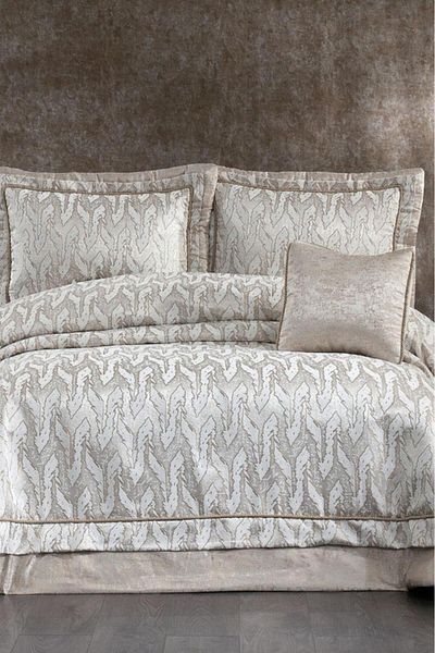 Çeyiz Diyarı Darla Jacquard Double Bedspread Cappucino