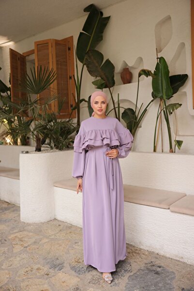 Nissra Ankanoor Φαρδύ φόρεμα με διπλό βολάν Anka255068