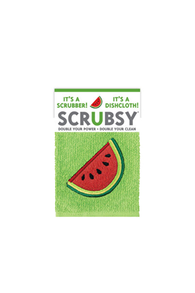 Mukitchen Watermelon Scrubsy Scrubber Dish Cloth 12 x 12 Inch