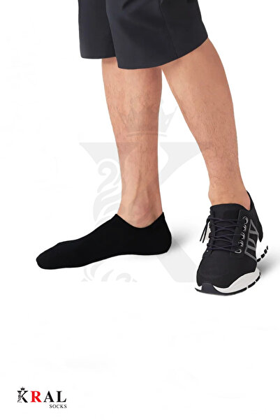 KRAL SOCKS Дамски - Мъжки 8 чифта памучни безшевни меки невидими чорапи до глезена от пениран памук