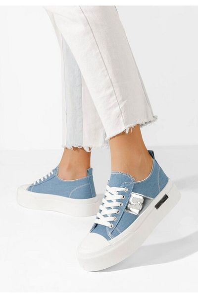 B T Shoes Tenisi cu platformă Kelia albastri