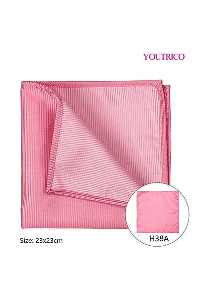 Youtrico Handkerchief-23*23cm,Suit Jacket with Pocket Collar-Foldable Polyester Silk,Portable
