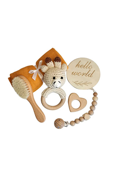 OEM Set bebelusi "Hello World", model Girafa