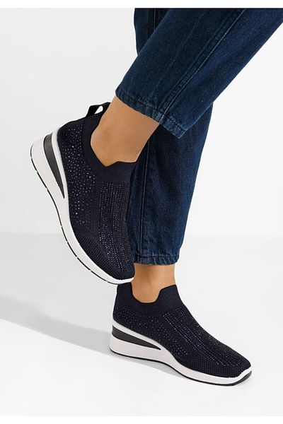 B T Shoes Tenisi Slip-On Amelie bleumarin