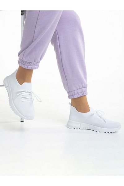 Kalapod Women's white textile sports shoes Dasa