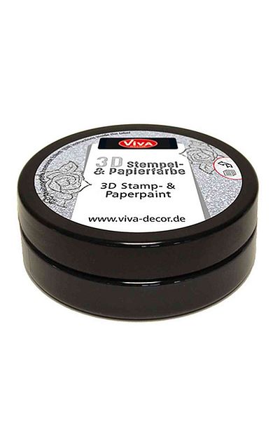 Viva Decor 3d Stamping And Paper Paint, 50ml Black